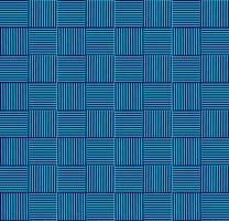 Abstract geometric texture in the form of striped squares on a blue background vector