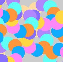Abstract geometric background in the form of a pattern of multi-colored circles vector