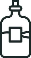 Bottle drink icon symbol image. Illustration of the drink water bottle glass design image vector