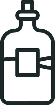 Bottle drink icon symbol image. Illustration of the drink water bottle glass design image