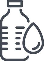 Bottle drink icon symbol image. Illustration of the drink water bottle glass design image vector