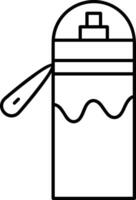 Bottle drink icon symbol image. Illustration of the drink water bottle glass design image vector