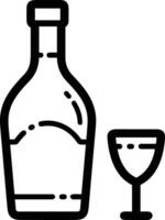 Bottle drink icon symbol image. Illustration of the drink water bottle glass design image vector
