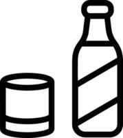 Bottle drink icon symbol image. Illustration of the drink water bottle glass design image vector