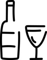 Bottle drink icon symbol image. Illustration of the drink water bottle glass design image vector