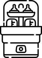 Bottle drink icon symbol image. Illustration of the drink water bottle glass design image vector