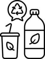 Bottle drink icon symbol image. Illustration of the drink water bottle glass design image vector