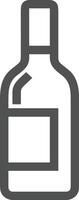 Bottle drink icon symbol image. Illustration of the drink water bottle glass design image vector