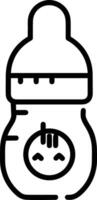 Bottle drink icon symbol image. Illustration of the drink water bottle glass design image vector