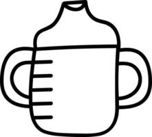 Bottle drink icon symbol image. Illustration of the drink water bottle glass design image vector