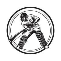 Cricket Logo Images isolated on white background vector