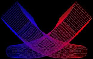 red and blue lines, circles and squares Abstract technology lines for web page decoration. vector