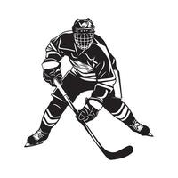 Ice hockey player. Design illustration Stock Image and Art vector