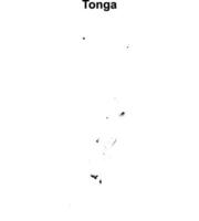 Tonga blank outline map design vector