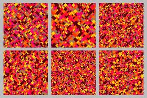 Seamless diagonal geometrical pattern background design set vector