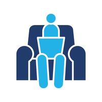 work from home colored icon design good for website and mobile app vector