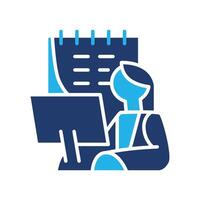 work schedule colored icon design good for website and mobile app vector