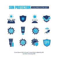 sun protection colored icon design good for website and mobile app vector