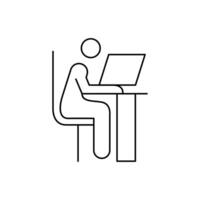 working thin outline icon design good for website and mobile app vector
