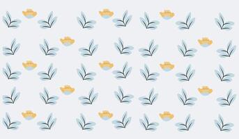 simple flowers and leaves patterns for background, wallpaper, fabric, textile, surface design, wrapping paper vector