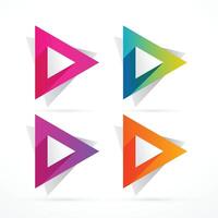 abstract colorful triangle shape design vector