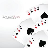 casino playing cards background vector