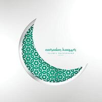 islamic ramadan festival creative moon design vector