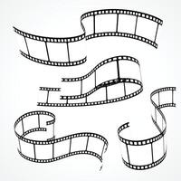 collection of film strips vector