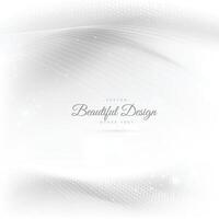 shiny beautiful waves in white background vector