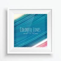 colorful paint strokes lines vector