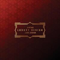 vintage luxury label vector