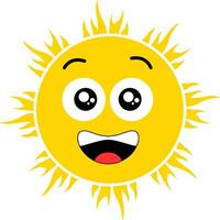 Summer Sun Funny Illustration vector