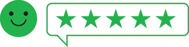 star rating for a product review vector