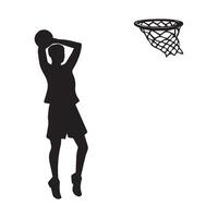 icon of a person playing basketball vector