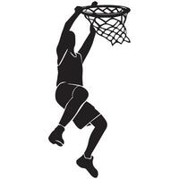 icon of a person playing basketball vector