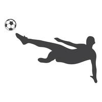 person kicking ball icon illustration symbol design vector