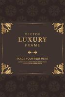 Luxury Seamless Pattern frame border Design Template vector