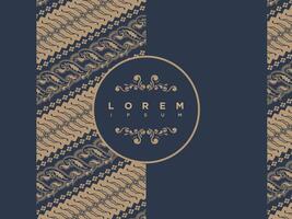 Luxury Modern Seamless Pattern Indonesian Traditional Batik Motifs Design Template vector