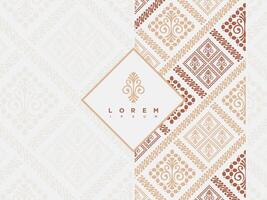 Luxury Modern Seamless Pattern Indonesian Traditional Batik Motifs Design Template vector