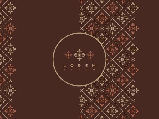 Luxury Modern Seamless Pattern Indonesian Traditional Batik Motifs Design Template 5.eps