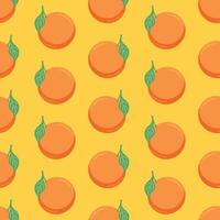 Seamless Hand Drawn Pattern Orange vector