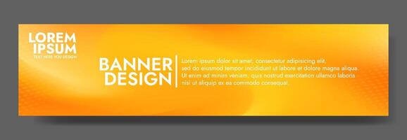 Captivating yellow and orange mesh wave blur banner adding premium depth to promotions vector