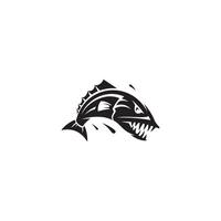 Fierce Fish logo or icon design vector