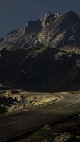 Panoramic view of the Atlantic Ocean and the road in the East Fjords video