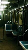 Subway wagon is empty because of the coronavirus outbreak in the city video