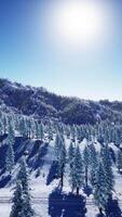 herrliche Alpenlandschaft im Winter video