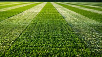 Close-up photo of football field