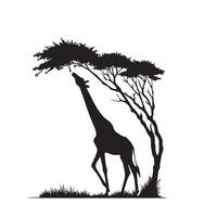 Giraffe silhouette design. Giraffe logo, giraffe illustration. vector