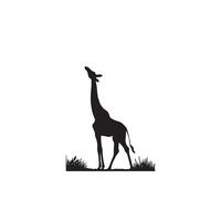 Giraffe silhouette design. Giraffe logo, giraffe illustration. vector