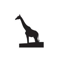 Giraffe silhouette design. Giraffe logo, giraffe illustration. vector